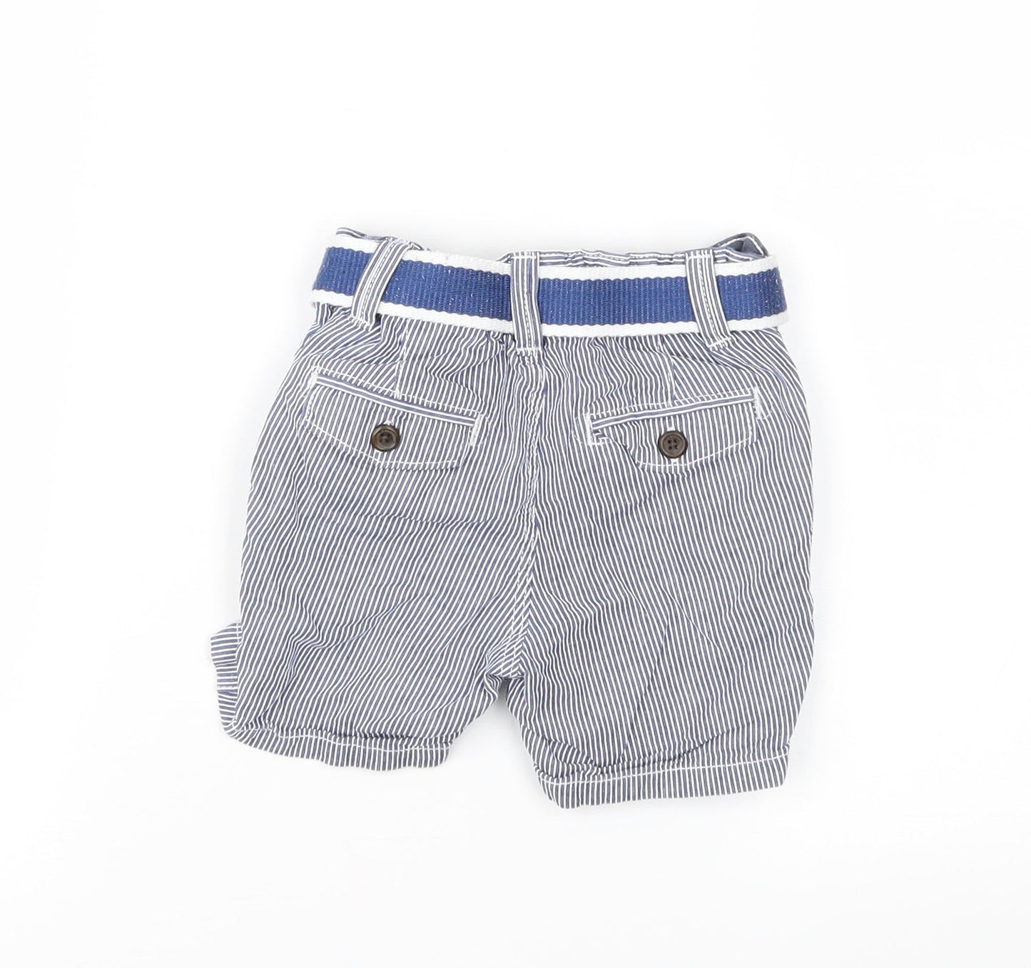 H&M Boys Blue Striped  Cropped Trousers Size 3-6 Months