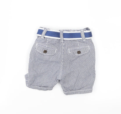 H&M Boys Blue Striped  Cropped Trousers Size 3-6 Months