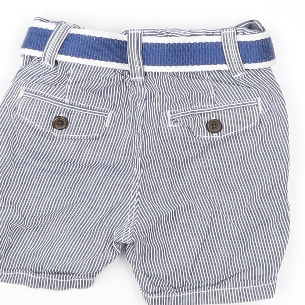 H&M Boys Blue Striped  Cropped Trousers Size 3-6 Months