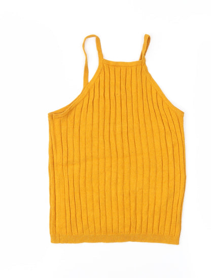 Atmosphere Womens Yellow  Knit Pullover Jumper Size 6