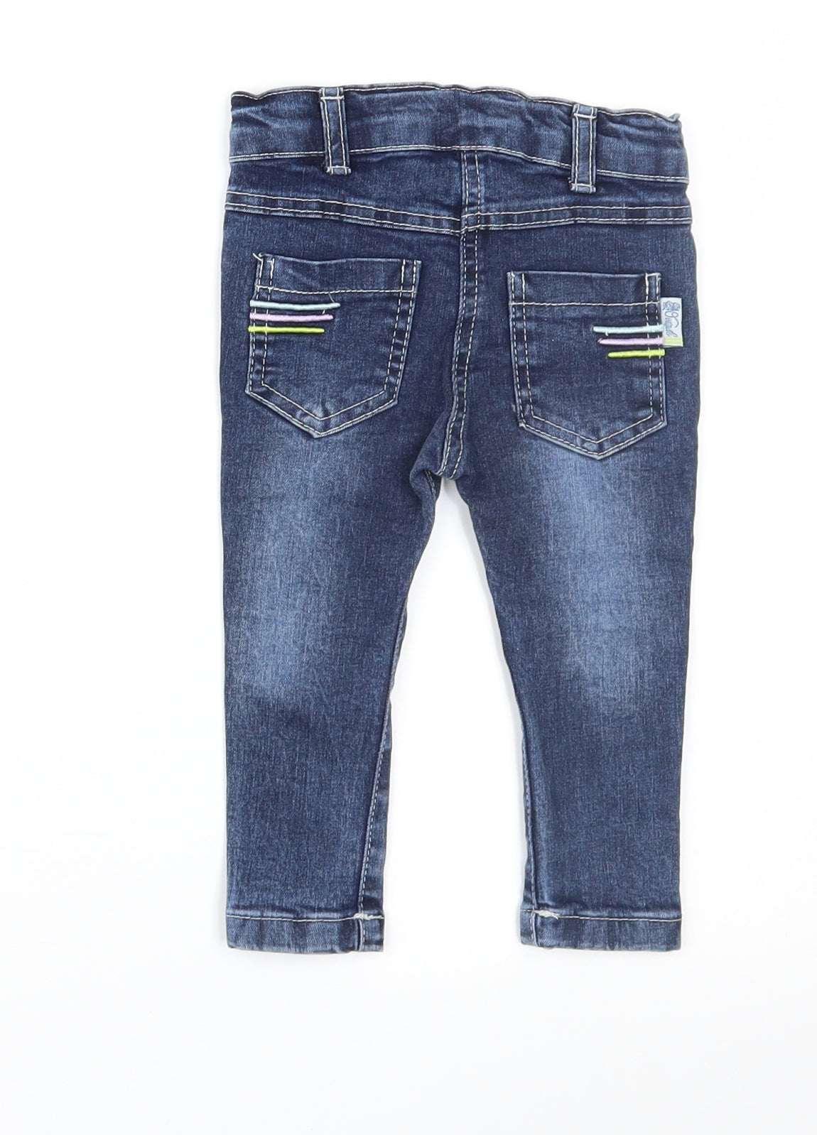 Verdo Girls Blue  Denim Capri Jeans Size 9 Months