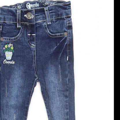 Verdo Girls Blue  Denim Capri Jeans Size 9 Months