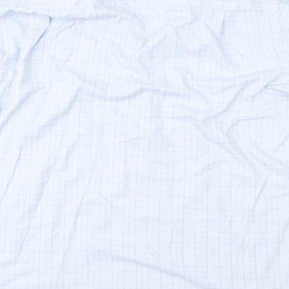 Mens UK Size 15.5 BHS Blue  Button-Up Long Sleeve Casual Shirt
