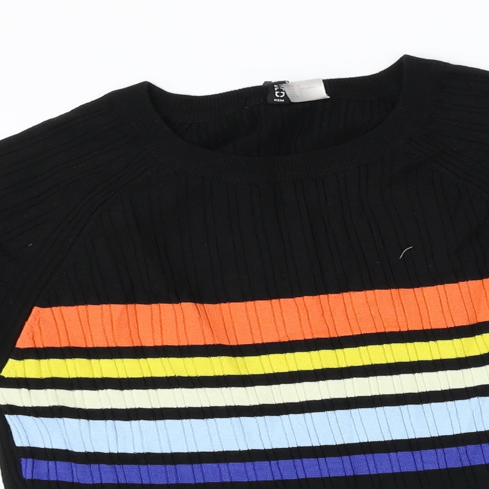 H&M Womens Black   Pullover Jumper Size L