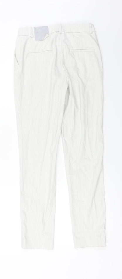 Womens UK Size 6 H&M Regular Fit  Ivory Trousers