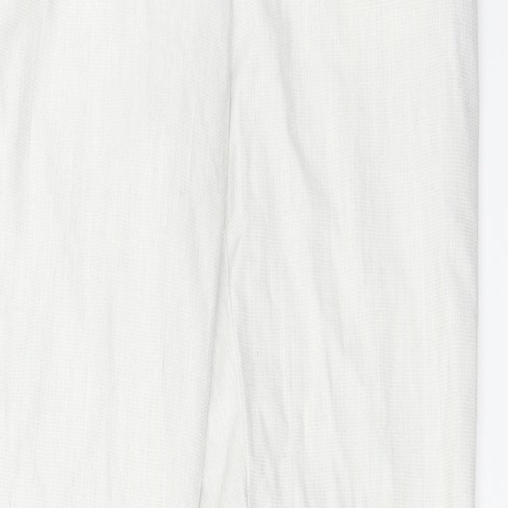 Womens UK Size 6 H&M Regular Fit  Ivory Trousers