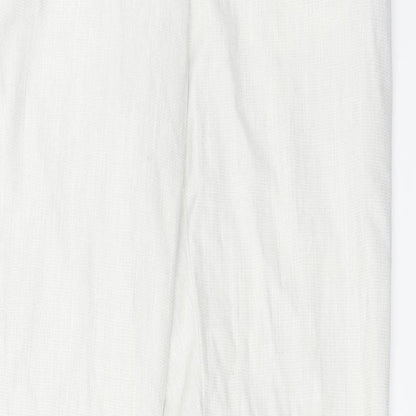 Womens UK Size 6 H&M Regular Fit  Ivory Trousers