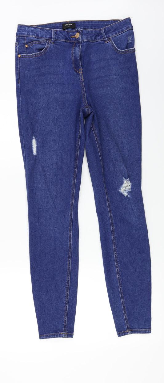 denim co Womens Blue   Straight Jeans Size 14 L28 in