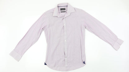 Womens UK Size S Burton Pink Basic Button-Up