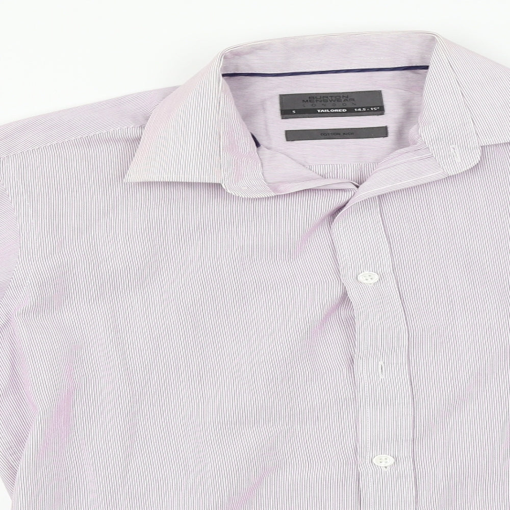 Womens UK Size S Burton Pink Basic Button-Up
