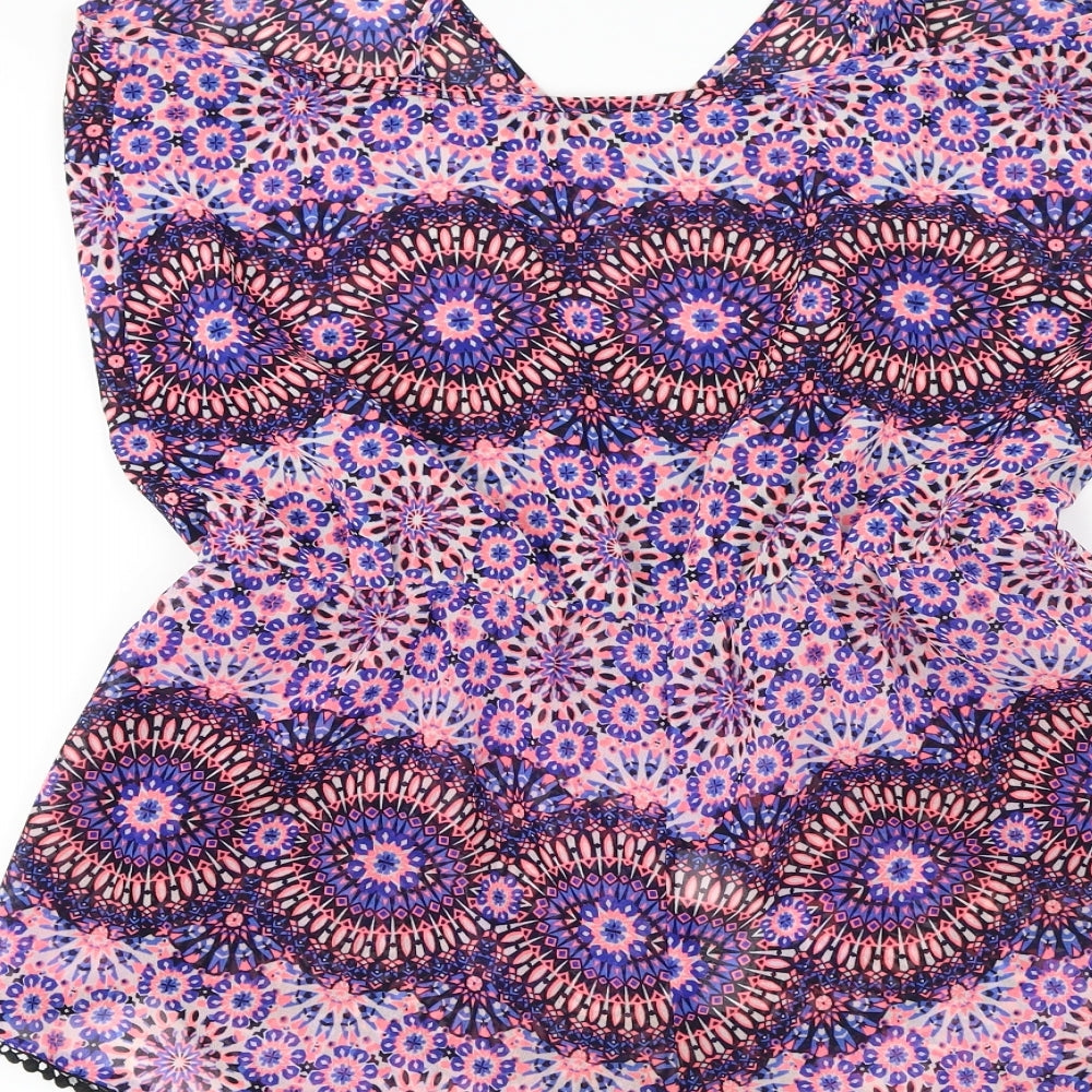 New Look  Womens Pink Floral  Jumpsuit One-Piece Size 8