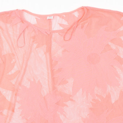 F&F  Womens Pink Floral  Basic Blouse Size S