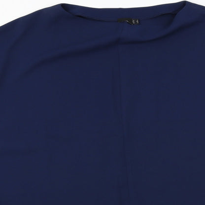 Womens UK Size 4 Preworn Blue Basic Blouse