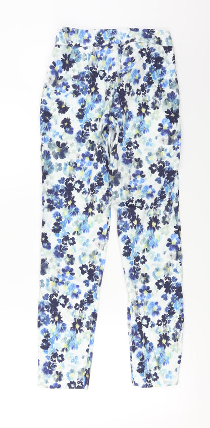 Womens UK Size 6 Warehouse Regular Fit  Blue Trousers