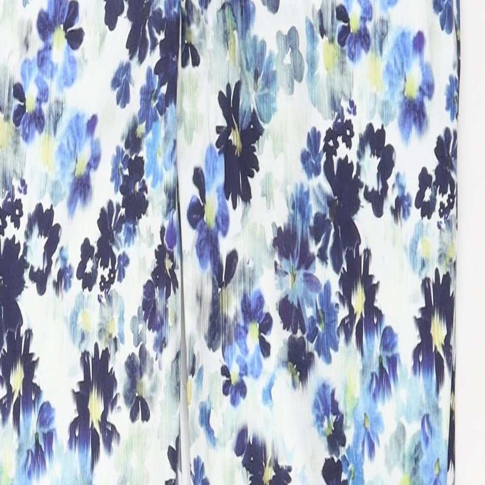 Womens UK Size 6 Warehouse Regular Fit  Blue Trousers
