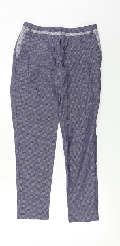 Womens UK Size 6 River Island Regular Fit  Blue Trousers