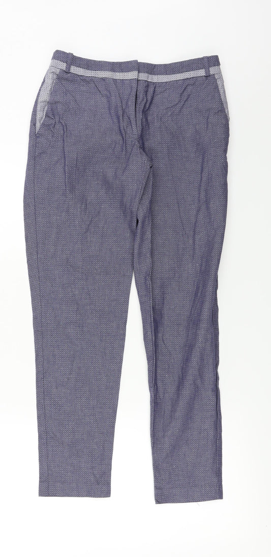 Womens UK Size 6 River Island Regular Fit  Blue Trousers