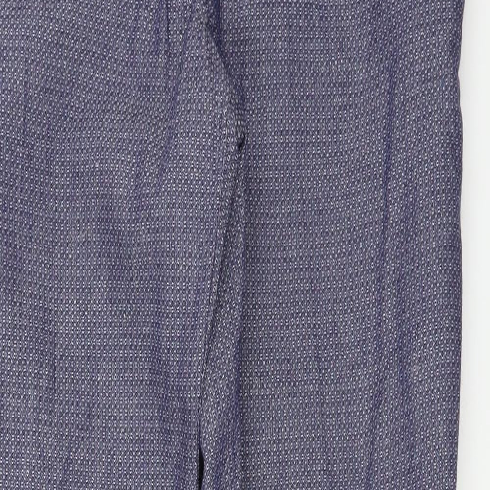 Womens UK Size 6 River Island Regular Fit  Blue Trousers