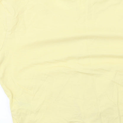 H&M Womens Yellow   Basic T-Shirt Size S