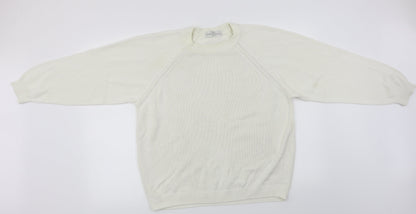 Marks and Spencer  Womens White Paisley  Pullover Jumper Size 16
