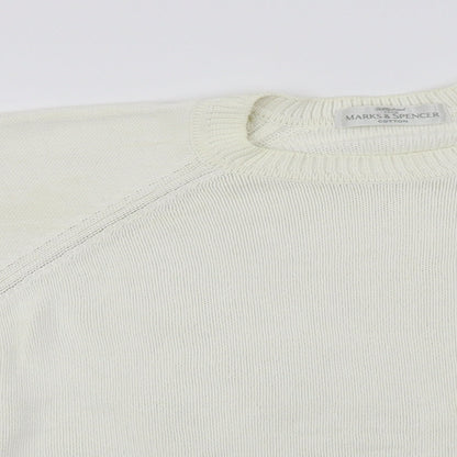 Marks and Spencer  Womens White Paisley  Pullover Jumper Size 16