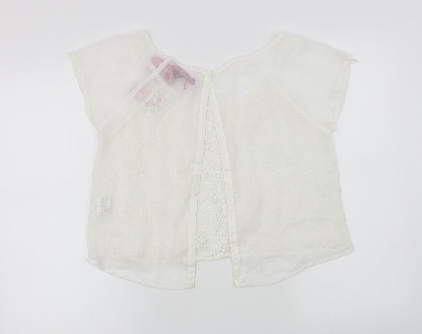 Boohoo  Womens White   Basic T-Shirt Size 10