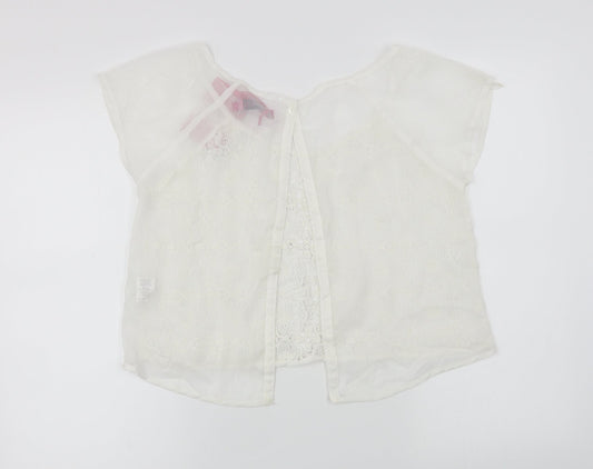 Boohoo  Womens White   Basic T-Shirt Size 10