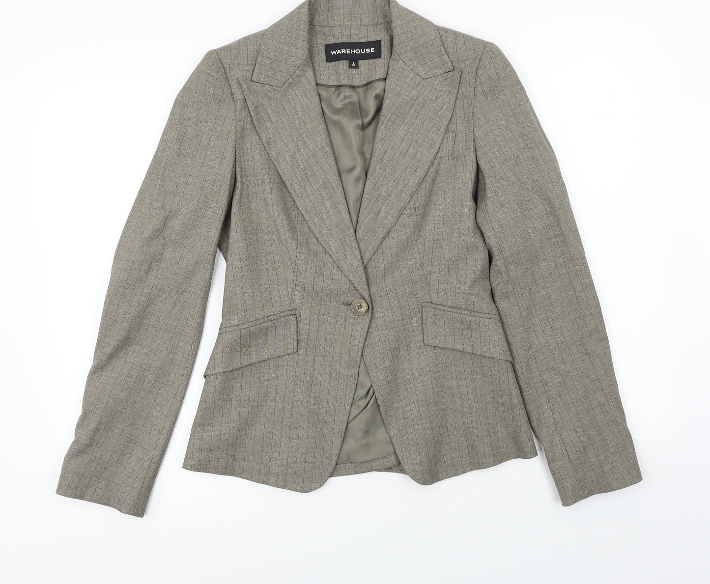 Womens UK Size 8 Warehouse Beige Jacket