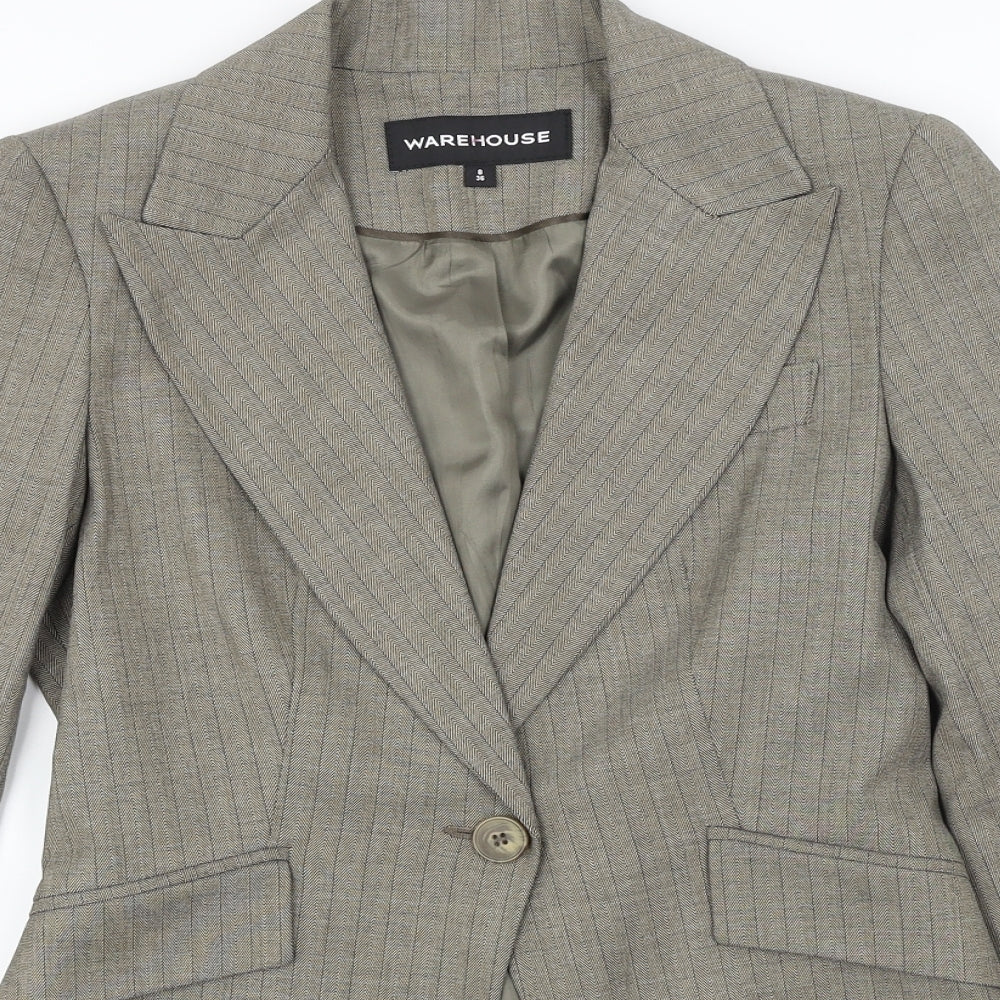 Womens UK Size 8 Warehouse Beige Jacket