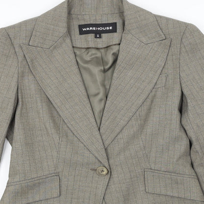 Womens UK Size 8 Warehouse Beige Jacket