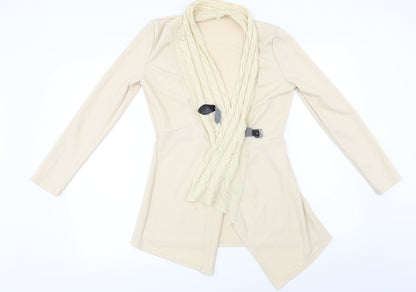 Preworn Womens Beige   Cardigan Jumper Size L