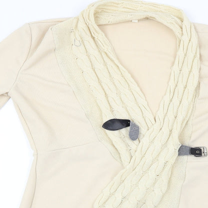 Preworn Womens Beige   Cardigan Jumper Size L