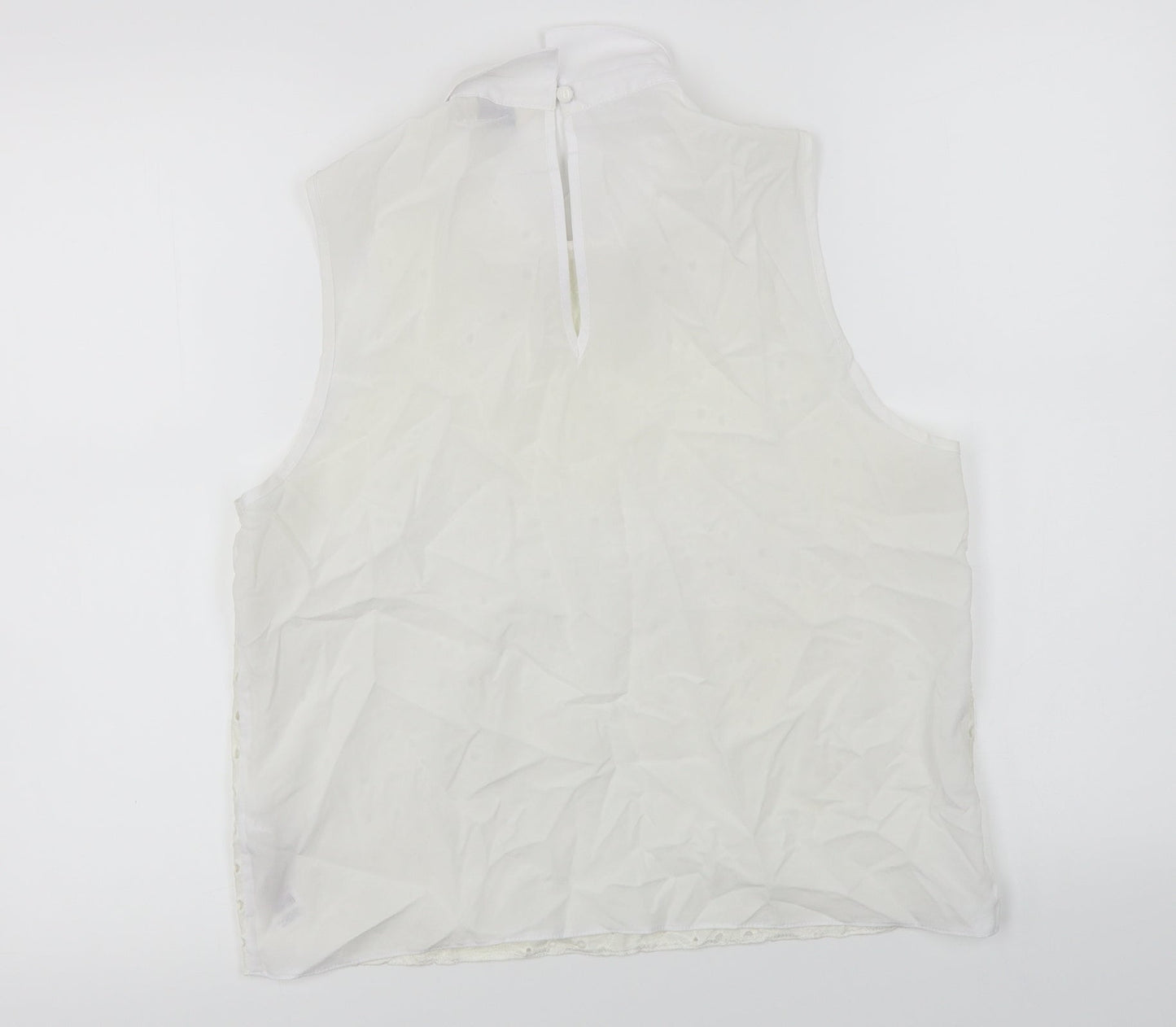 Miss Selfridge  Womens Ivory Floral  Basic T-Shirt Size 14