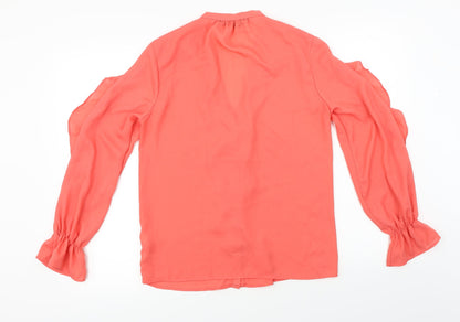F&F  Womens Orange   Basic Blouse Size 8