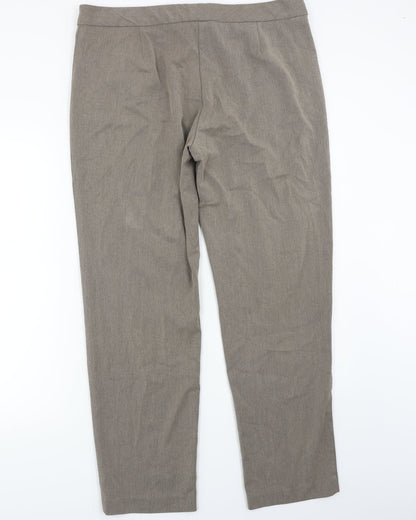 Womens UK Size 16 Marks and Spencer Regular Fit  Beige Trousers