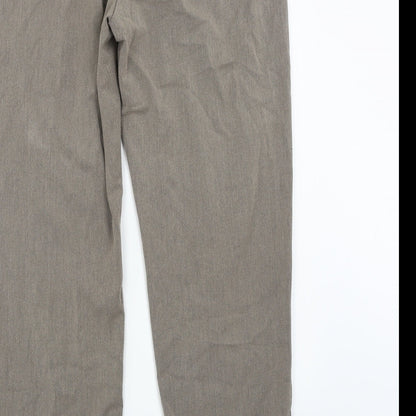 Womens UK Size 16 Marks and Spencer Regular Fit  Beige Trousers