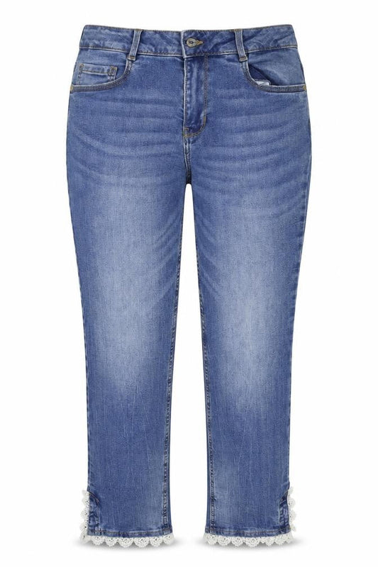 Womens UK Size 40 ORSAY Regular Fit Cropped Blue Jeans