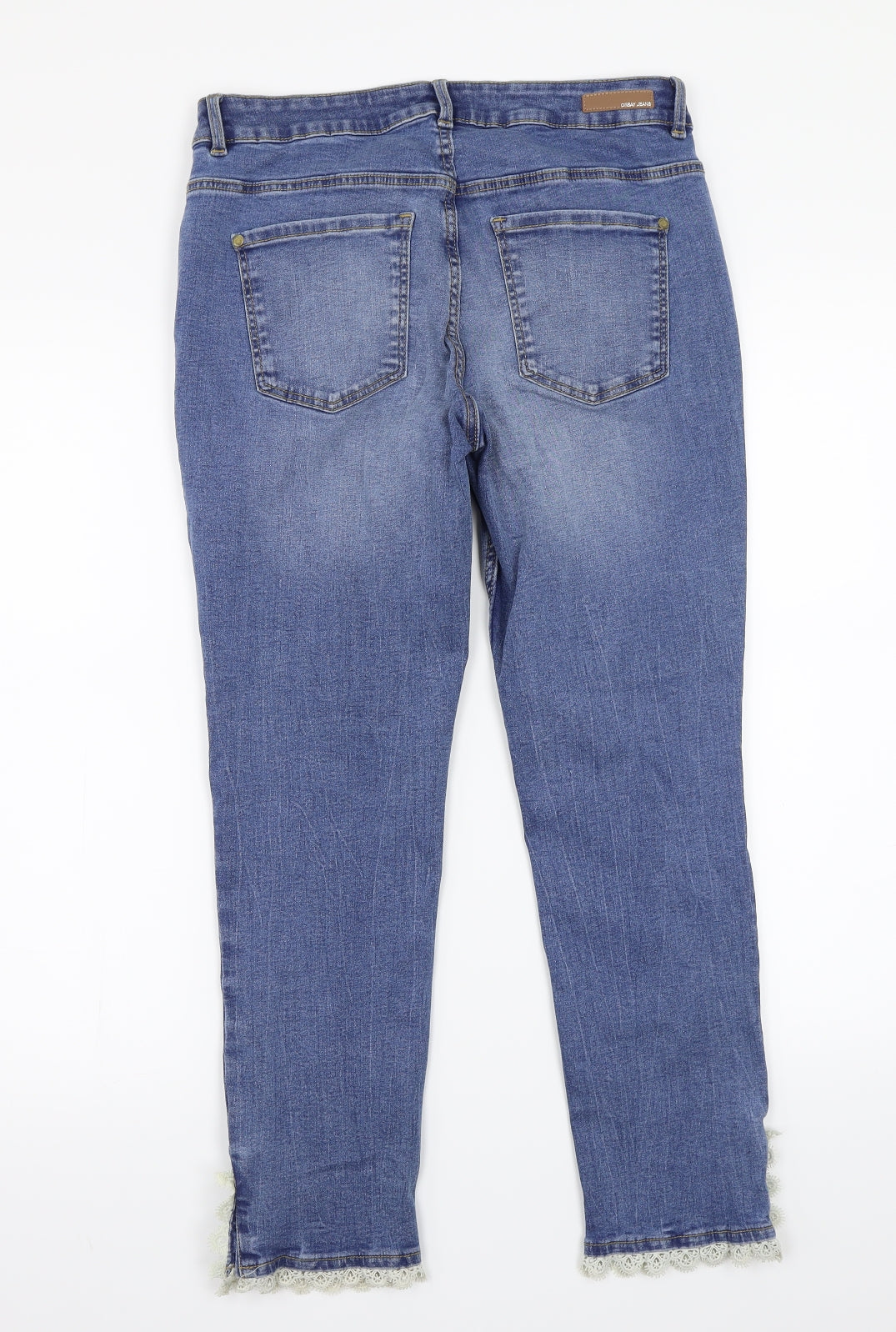 ORSAY Womens Blue   Cropped Jeans Size 40 L24 in