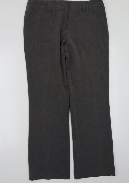 Fred & Flo Womens Grey   Trousers  Size 14 L29 in