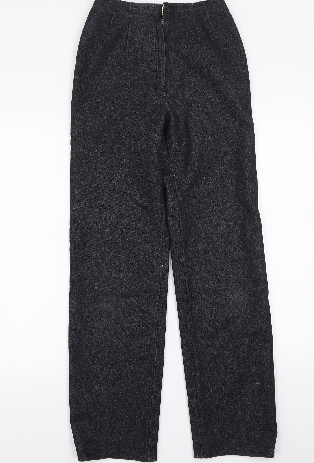 Womens UK Size  Preworn Regular Fit Straight Black Jeans