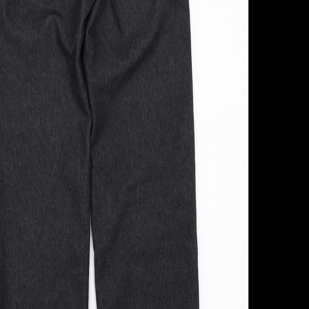 Womens UK Size  Preworn Regular Fit Straight Black Jeans