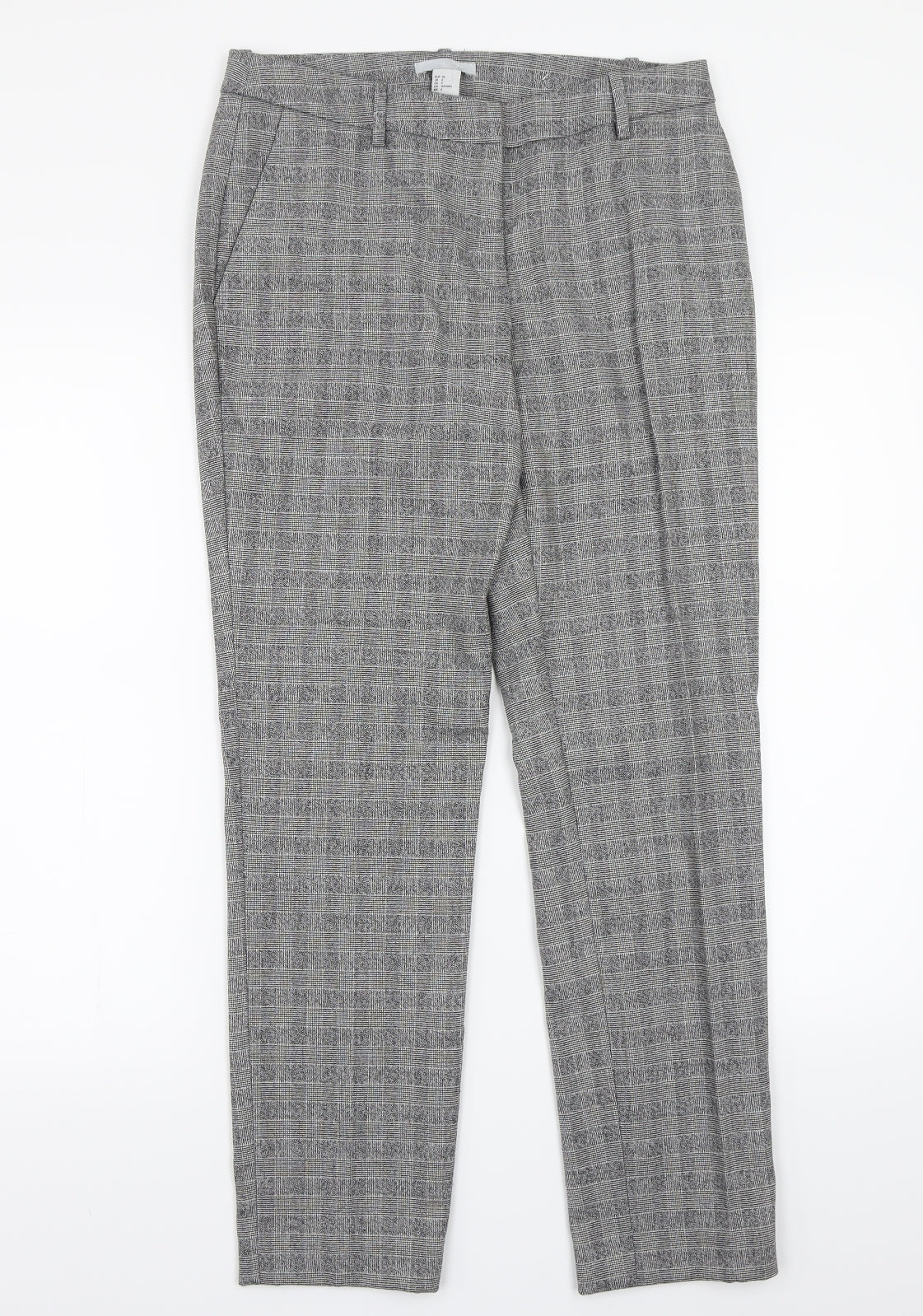 Womens UK Size 6 H&M Regular Fit  Grey Trousers