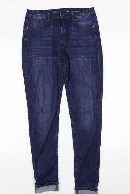 Womens UK Size  Preworn Regular Fit Straight Blue Jeans