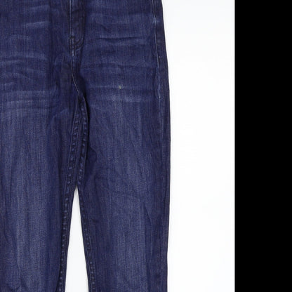Womens UK Size  Preworn Regular Fit Straight Blue Jeans
