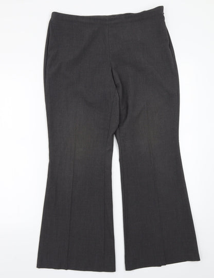 Womens UK Size 12 Marks and Spencer Regular Fit  Grey Trousers