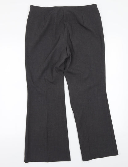 Womens UK Size 12 Marks and Spencer Regular Fit  Grey Trousers