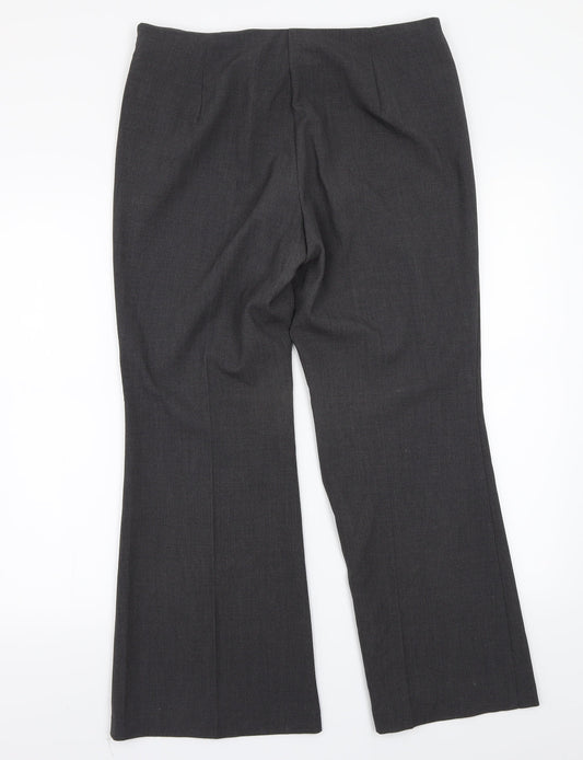 Womens UK Size 12 Marks and Spencer Regular Fit  Grey Trousers