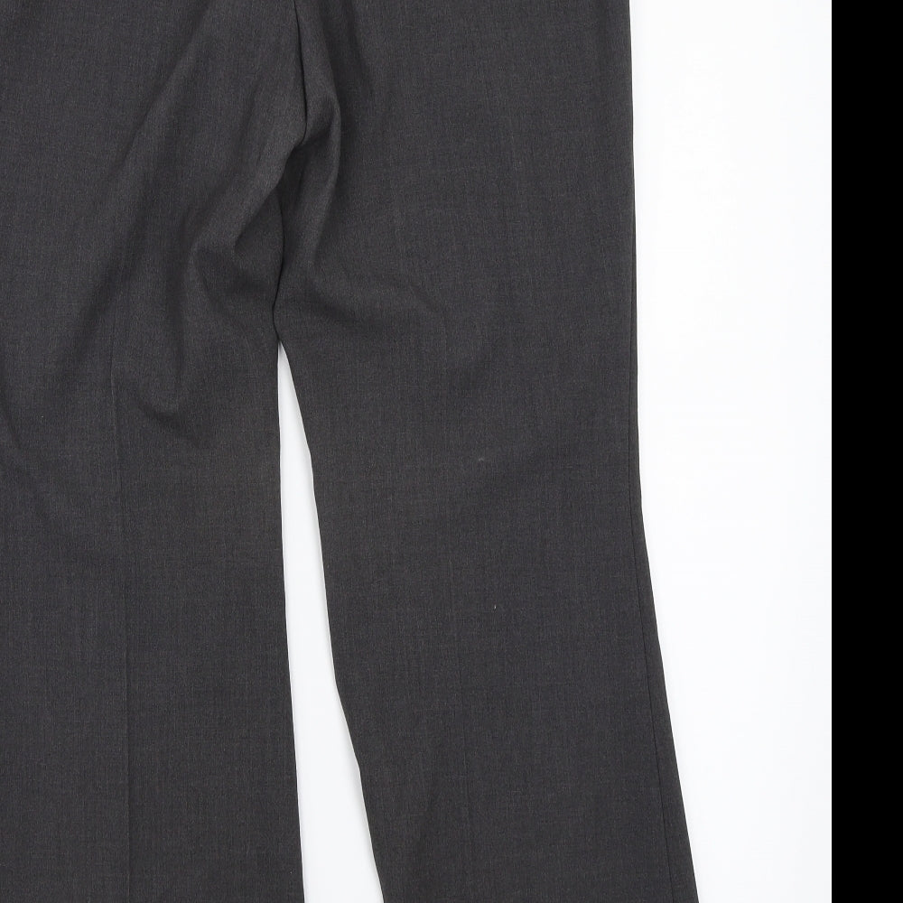 Womens UK Size 12 Marks and Spencer Regular Fit  Grey Trousers