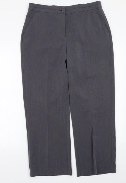Maine Womens Grey   Trousers  Size 14 L27 in