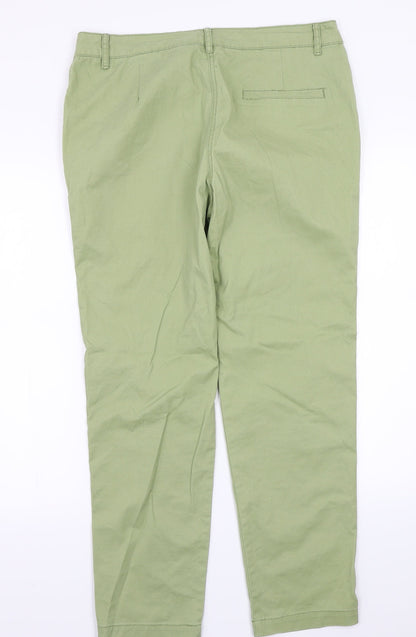Womens UK Size 12 Papaya Regular Fit  Green Trousers